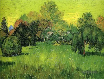 Vincent Van Gogh Werke - öffentlichen Park mit Weeping Willow Der Dichter s Garden I Vincent van Gogh